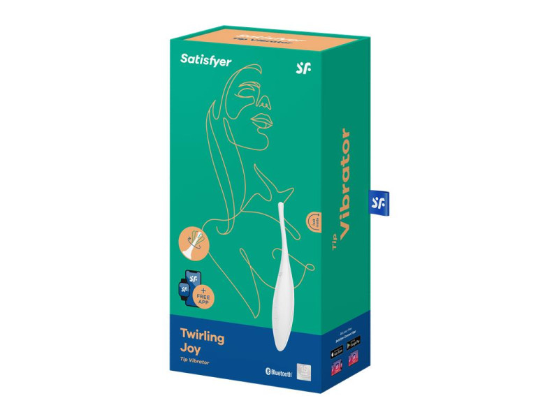 Twirling Joy Estimulador Giratorio con APP Blanco