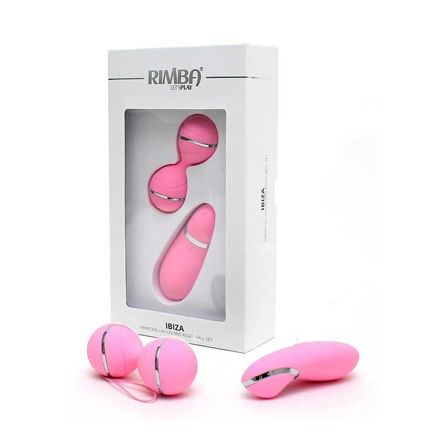 Bolas Kegel con Control Remoto y Estimulador Ibiza Rosa