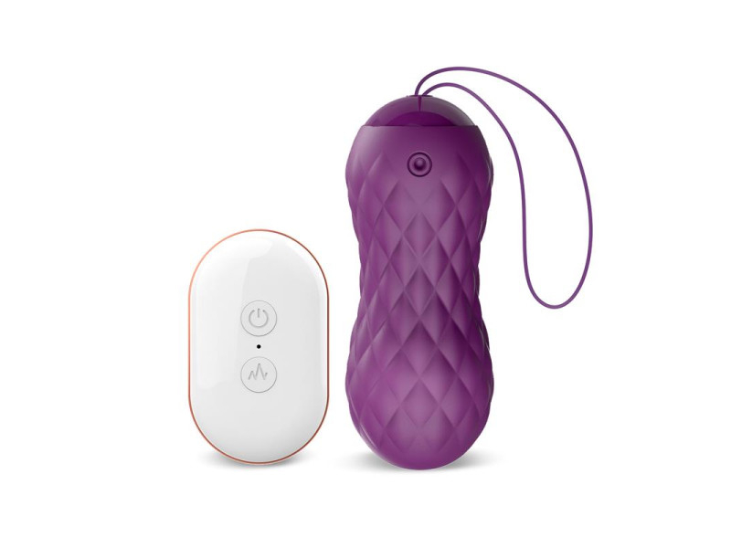 Nima Huevo Vibrador con Movimiento Wave Control Remoto USB Silicona Purpura