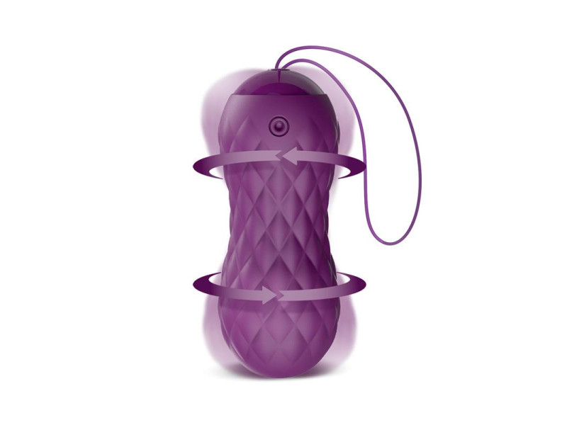 Nima Huevo Vibrador con Movimiento Wave Control Remoto USB Silicona Purpura