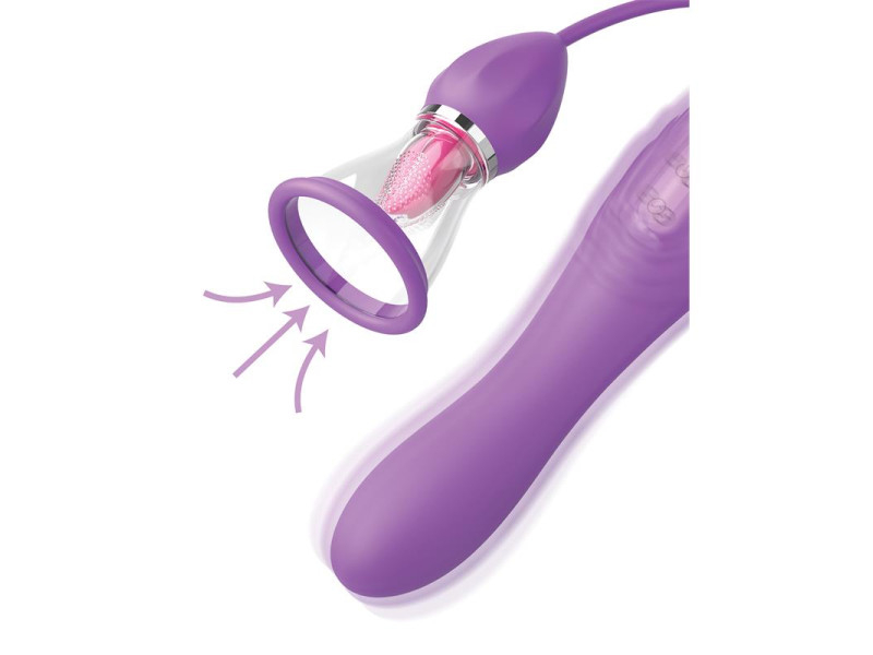 Estimulador con Lengua Succion y Vibracion Her Ultimate Pleasure Max