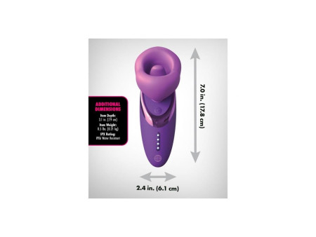 Estimulador con Lengua Succion y Vibracion Pleasure Sucker Estimulador con Lengua Succion y Vibracion Pleasure Sucker