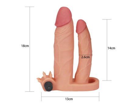 Funda para el Pene Doble con Vibracion 1