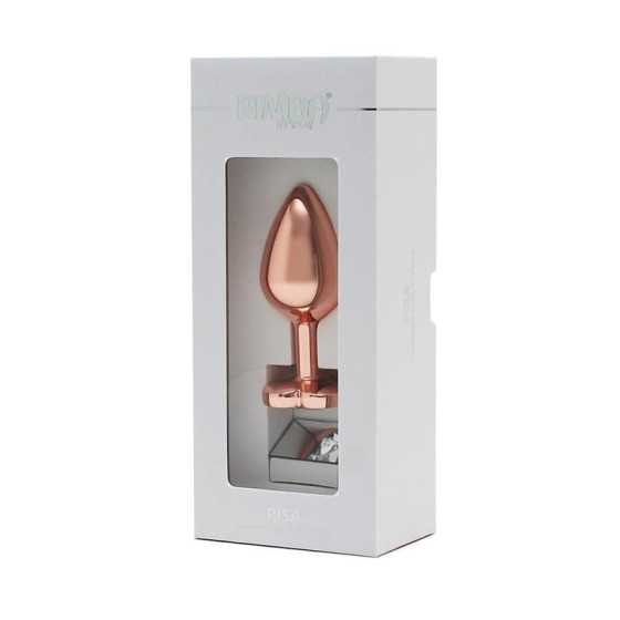 Plug Anal con Joya en Forma de Corazon Pisa Rose Gold