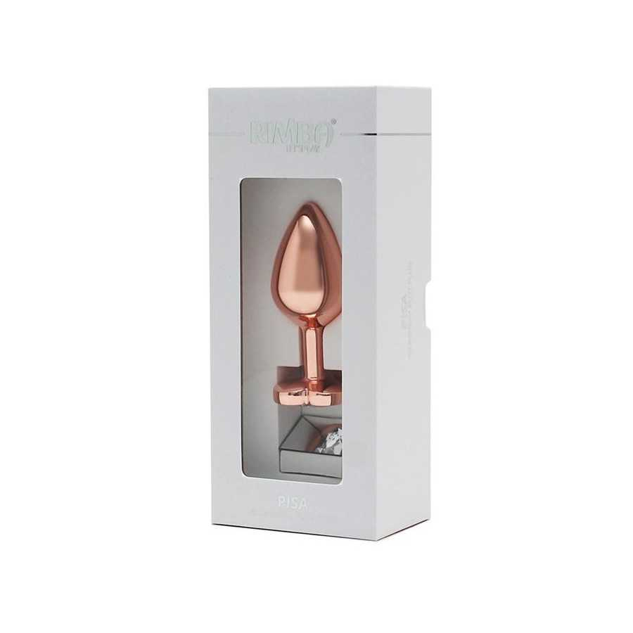 Plug Anal con Joya en Forma de Corazon Pisa Rose Gold