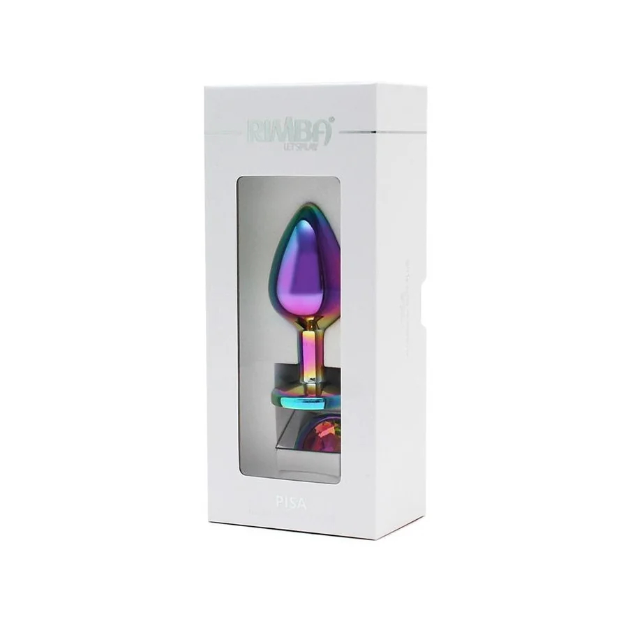 Plug anal con joya Arcoiris Pisa Rainbow