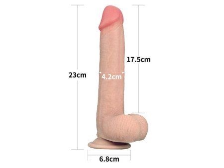 Dildo con Piel Retractil 9 Natural Dildo con Piel Retractil 9 Natural