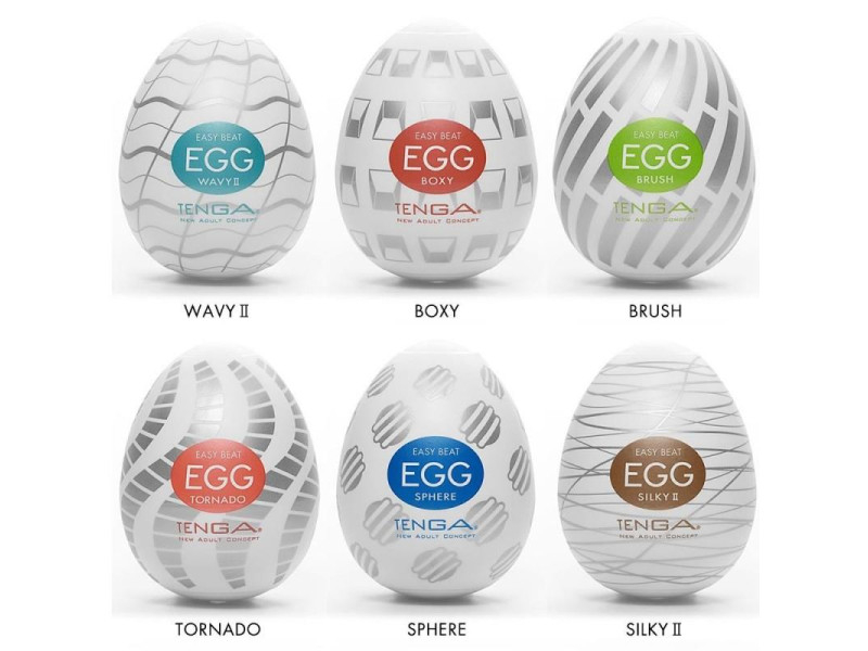 Pack de 6 Huevos Tenga Egg Standard Package