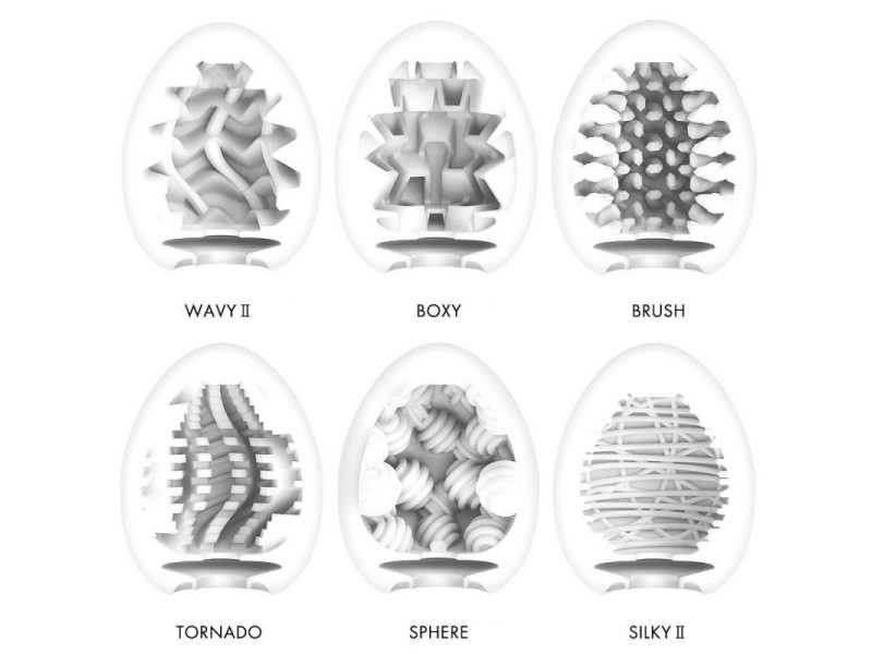 Pack de 6 Huevos Tenga Egg Standard Package