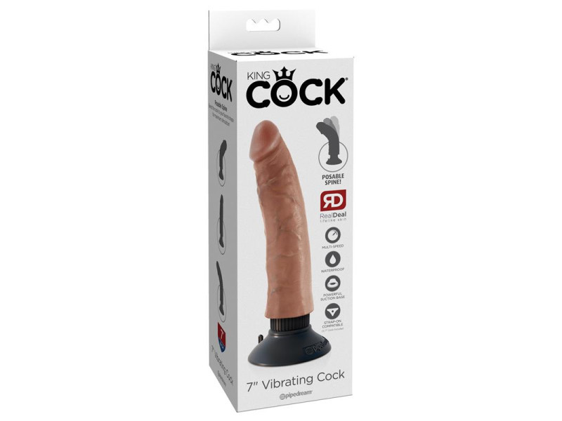 Vibrador Realista 7 Bronceado