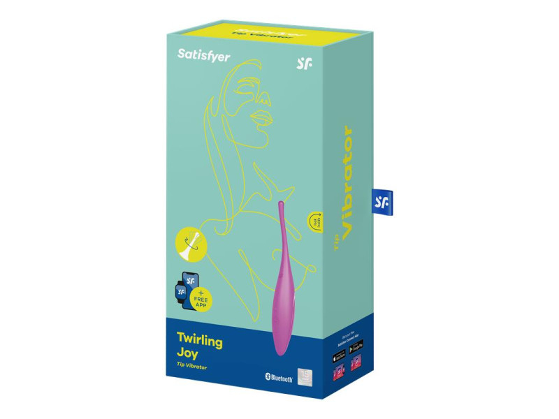 Twirling Joy Estimulador Giratorio con APP Fuchsia