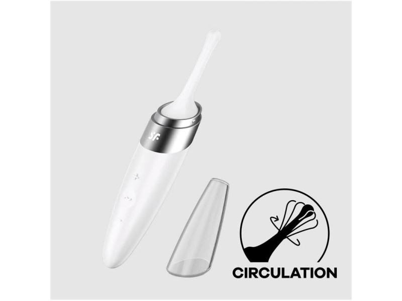 Twirling Delight Estimulador Giratorio Blanco