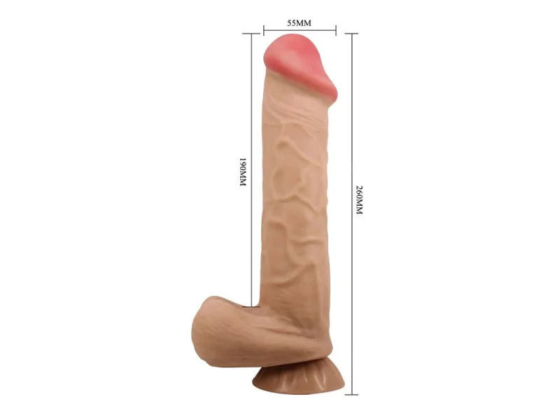 Mendel Dildo Realista Piel Deslizante Retractil 26 cm
