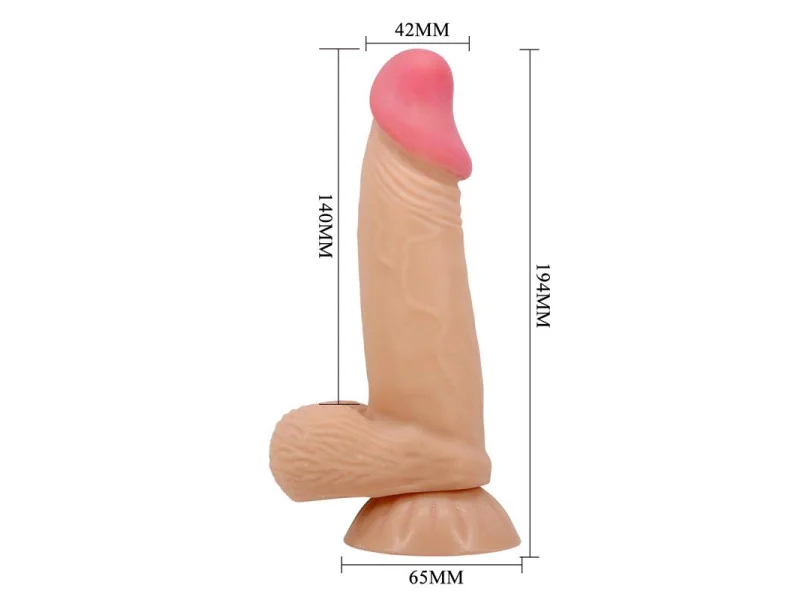 Duvall Dildo Realista con Piel Deslizante Retractil 194 cm