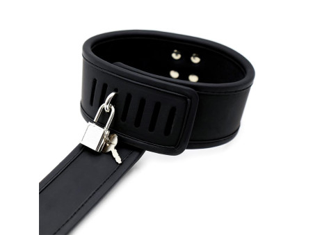 Set de Collar con Esposas y para Munecas Cuero Vegano Set de Collar con Esposas y para Munecas Cuero Vegano