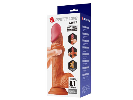 Lisle Dildo Realista Piel Deslizante Retractil 206 cm