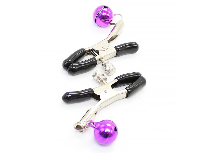 Pinzas para Pezones con Cascabel Purpura