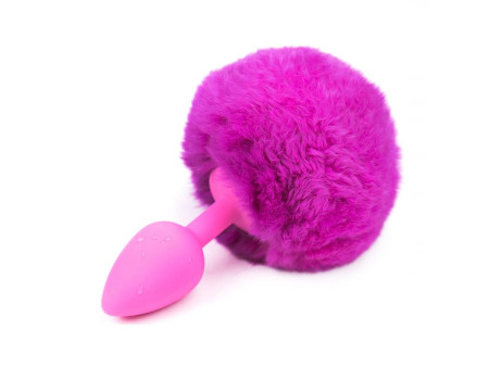Plug Anal con Pompon Purpura Talla S Plug Anal con Pompon Purpura Talla S