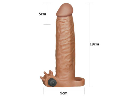 Funda para el Pene Pleasure X Tender Marron Add 2