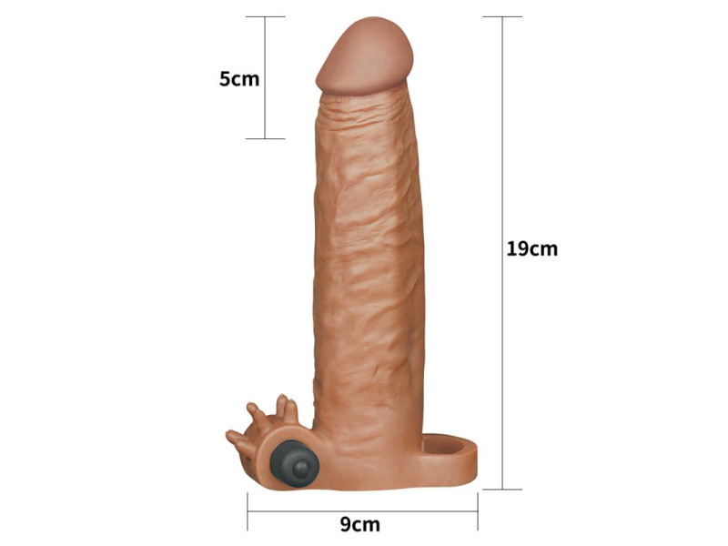 Funda para el Pene Pleasure X Tender Marron Add 2