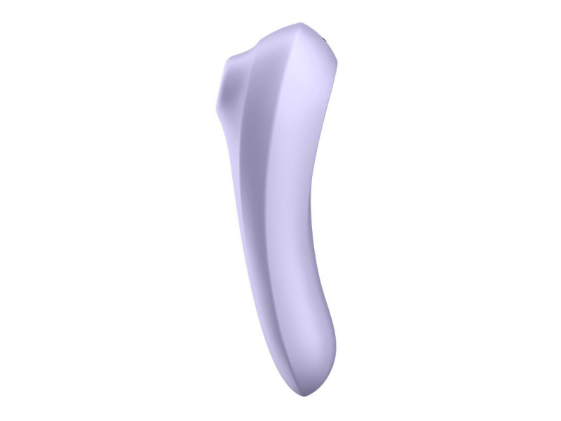 Dual Pleasure APP Vibrador y Succionador de Aire Pulsado Recargable Mauve