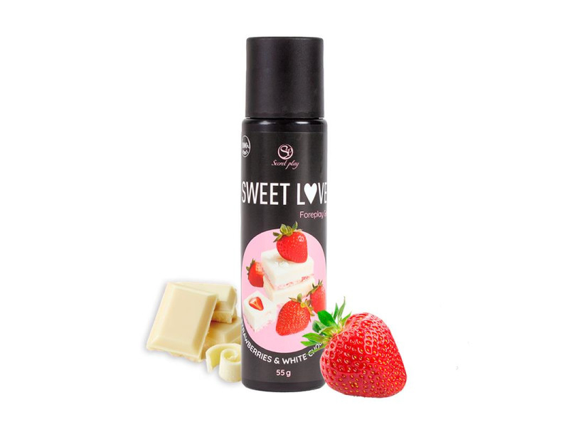 Sweet Love Lubricante Fresa Chocolate Blanco 60 ml