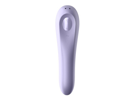 Dual Pleasure APP Vibrador y Succionador de Aire Pulsado Recargable Mauve