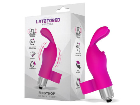 Fingyhop Bala Vibradora con Conejito Silicona Rosa