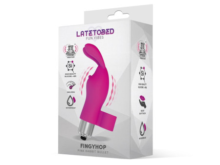 Fingyhop Bala Vibradora con Conejito Silicona Rosa