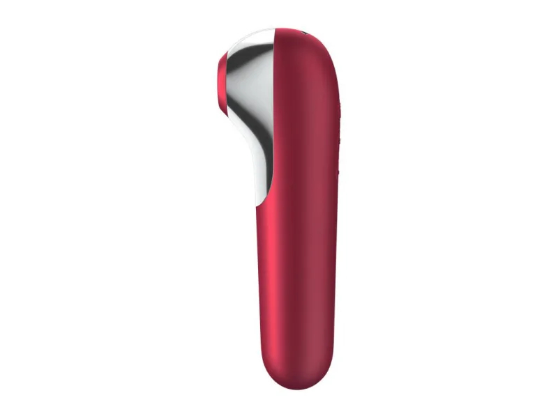 Dual Love Vibrador y Succionador de Aire Pulsado Rojo