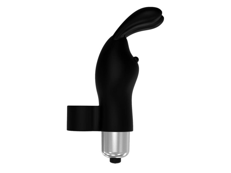 Fingyhop Bala Vibradora con Conejito Siicona Negro