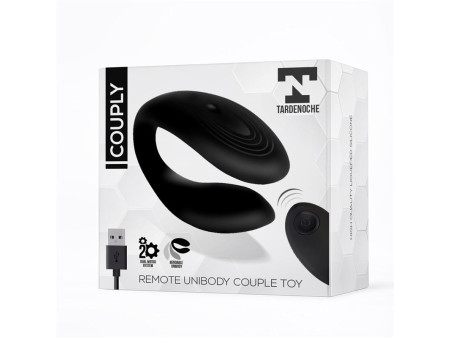 Couply Juguete para Parejas con Control Remoto USB Unibody Silicona Liquida