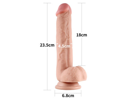Dildo con Piel Retractil 9 Natural