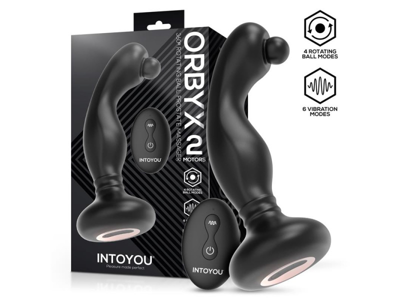 Orbyx Masajeador Prostatico con Rotacion Vibracion y Control Remoto