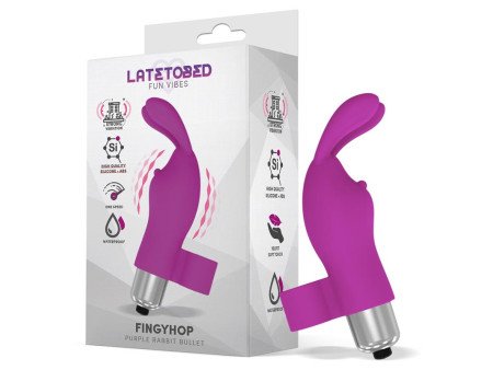Fingyhop Bala Vibradora con Conejito Silicona Purpura