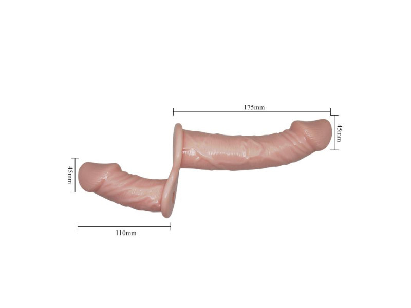Arnes Dildo Doble con Vibracion Natural