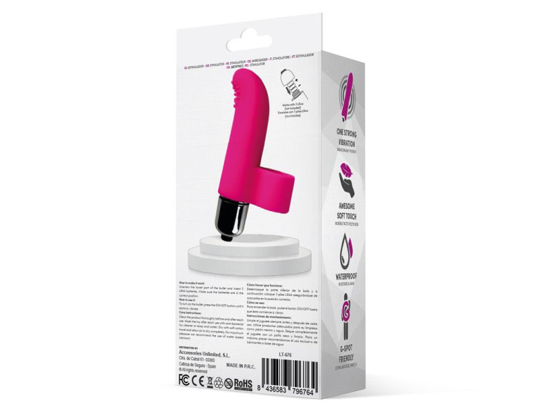 Fingy Bala Vibradora para el Dedo Silicona Rosa