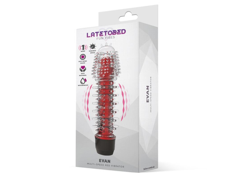 Evan Vibrador Multi Velocidad Rojo
