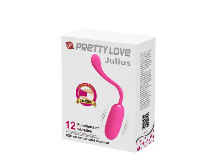 Huevo Vibrador Julius USB Silicona Rosa