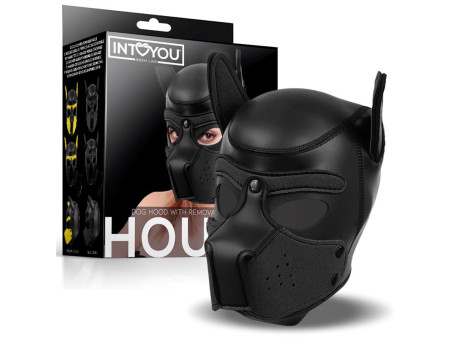 Hound Mascara de Perro Neopreno Hocico Extraible Negro Talla Unica