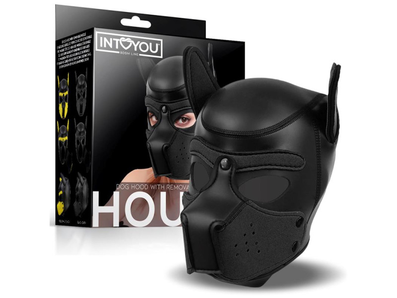 Hound Mascara de Perro Neopreno Hocico Extraible Negro Talla Unica