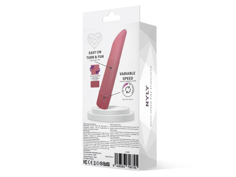 Nyly Estimulador Multi Velocidad Rosa