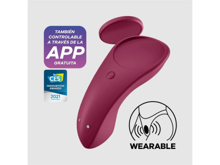 Sexy Secret Estimulador de Braguita con APP Wine Red