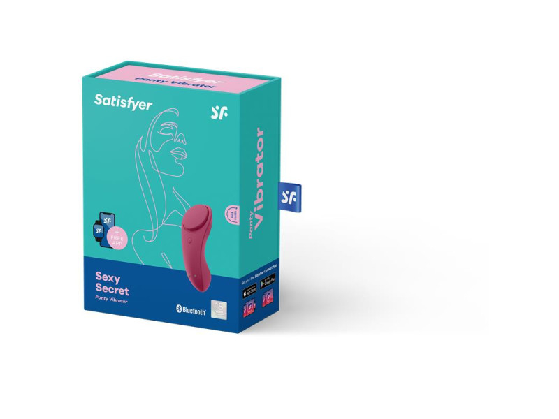 Sexy Secret Estimulador de Braguita con APP Wine Red