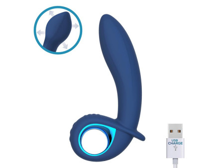Vibrador Alpha Advanced con Funcion de Inflado y Vibracion USB Silicona