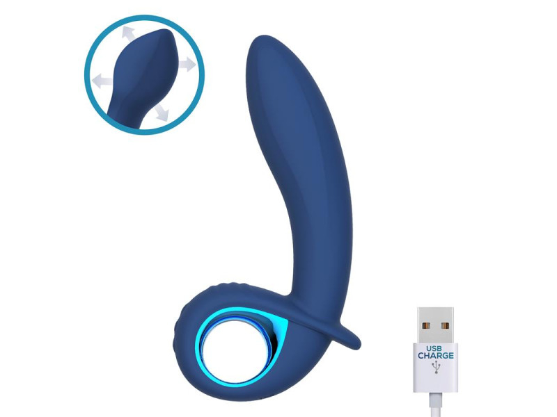 Vibrador Alpha Advanced con Funcion de Inflado y Vibracion USB Silicona