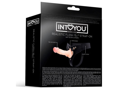 Mistress Arnes Elastico con Dildo de Silicona de 154 cm Natural