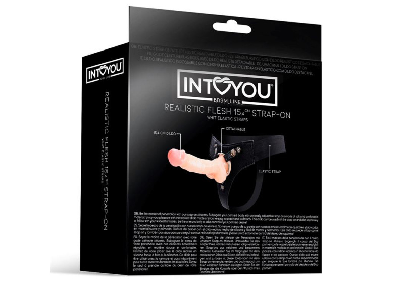 Mistress Arnes Elastico con Dildo de Silicona de 154 cm Natural