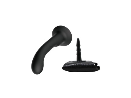 Arnes con Dildo de Silicona Negro