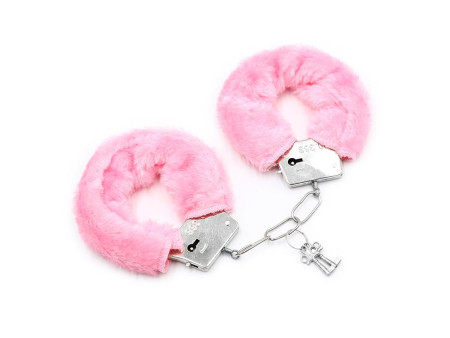 Esposas de Metal para Munecas con Pelo Rosa
